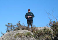 Matthew on summit of Mt Freycinet