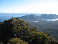 Summit of Mt Freycinet to Wineglass Bay