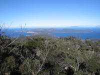 View to south of Mt Freycinet