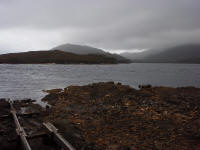 Broken boat ramp at Joan Point