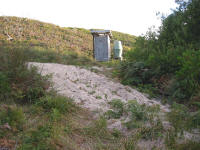 Toilet and water supply - Pieman Heads campsite