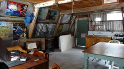 Inside Patriarchs Inlet Hut