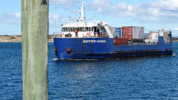 Matthew Flinders arriving at Lady Barron