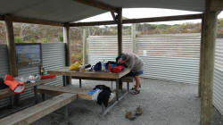 Picnic Shelter at Pennys Lagoon