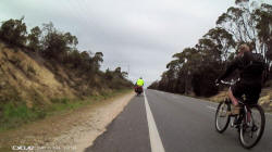 Man on Powered Bike