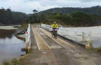 On bridge across Cockle Creek