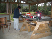 Camp kitchen at Southport